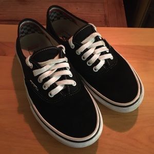 Vans Black Suede Skate Sneakers